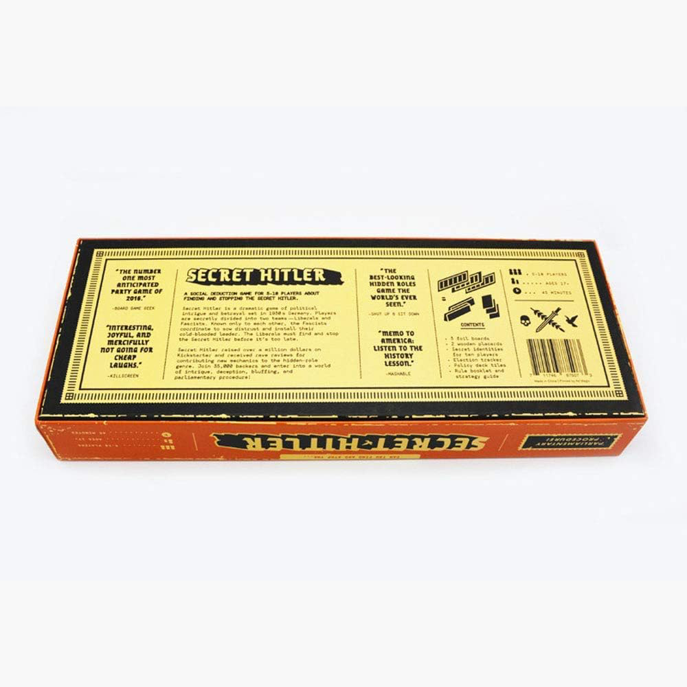 Secret Hitler Board Game – Fast-Paced Social Deduction Game for 5–10 Players