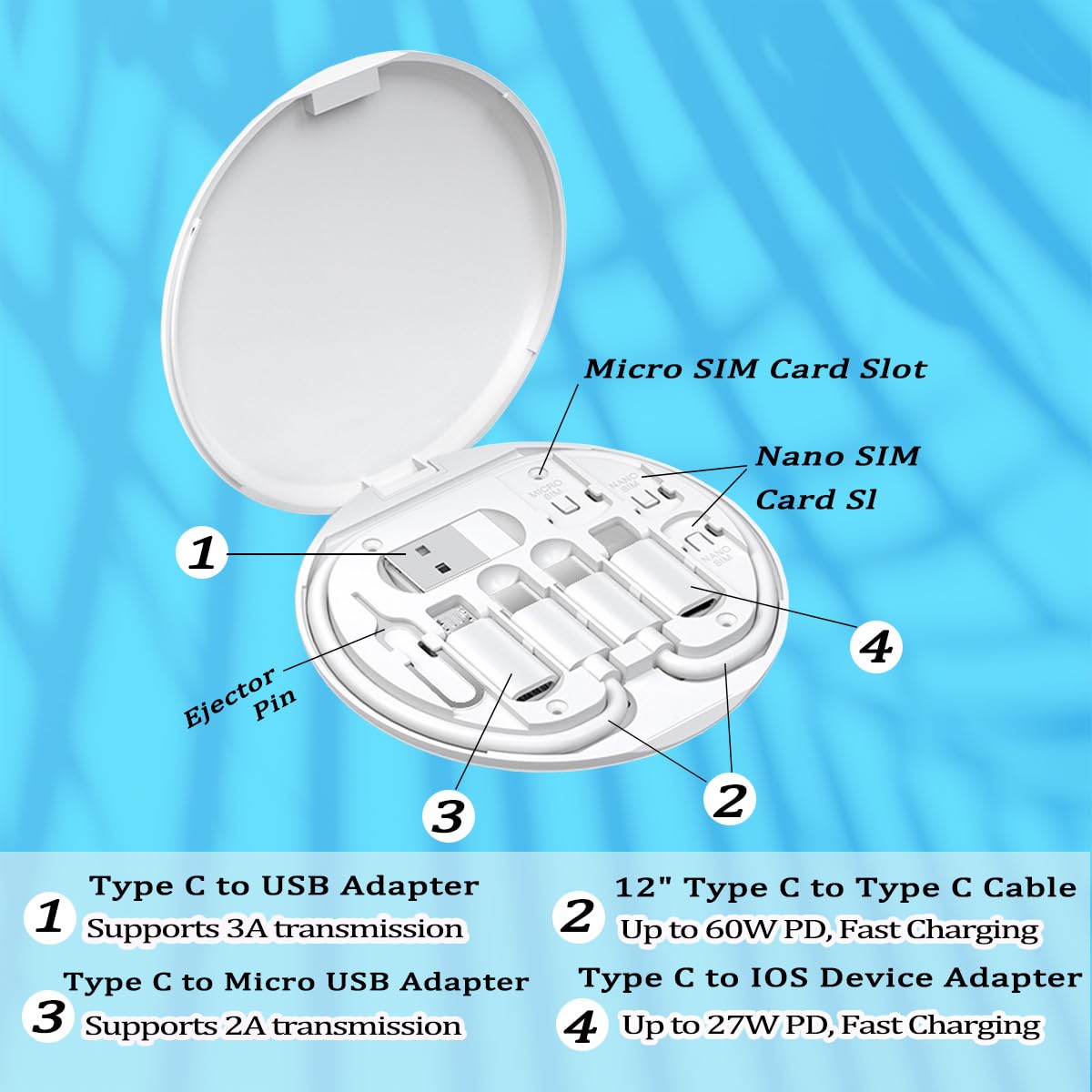 Multifunction Cable Set, USB Type C Cable