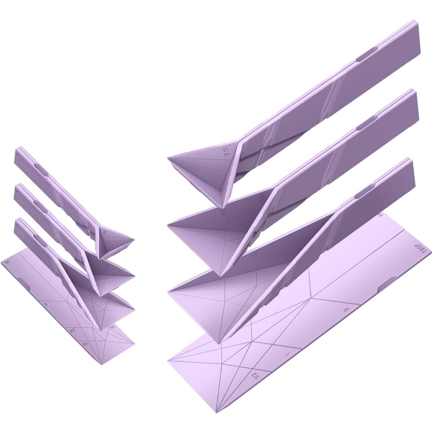 3-in-1 Measuring Spoons Set – Foldable & Space-Saving Design