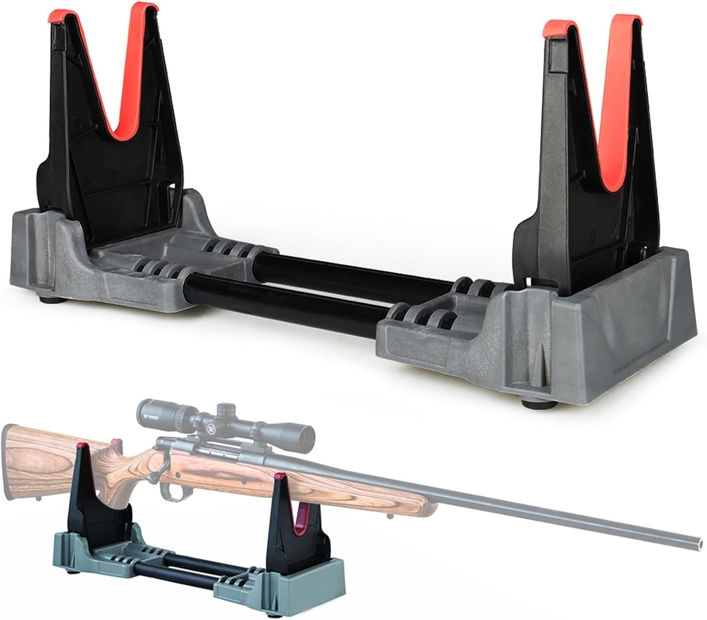 Rifle Workbench & Stand – Compact Rifle & Shotgun Shooting Rest | Airgun Display & Cleaning Support