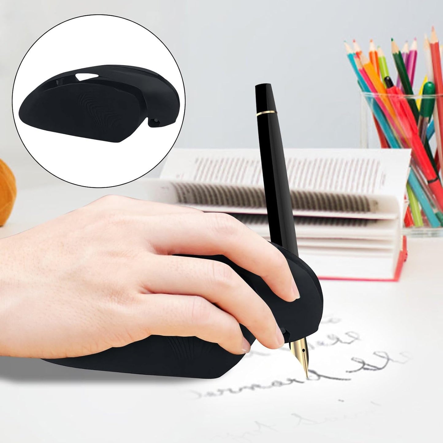 Ergonomic Writing & Drawing Aid Device – Tremor Support for Weak Grip & Limited Hand Mobility | Ambidextrous Stability Enhancer