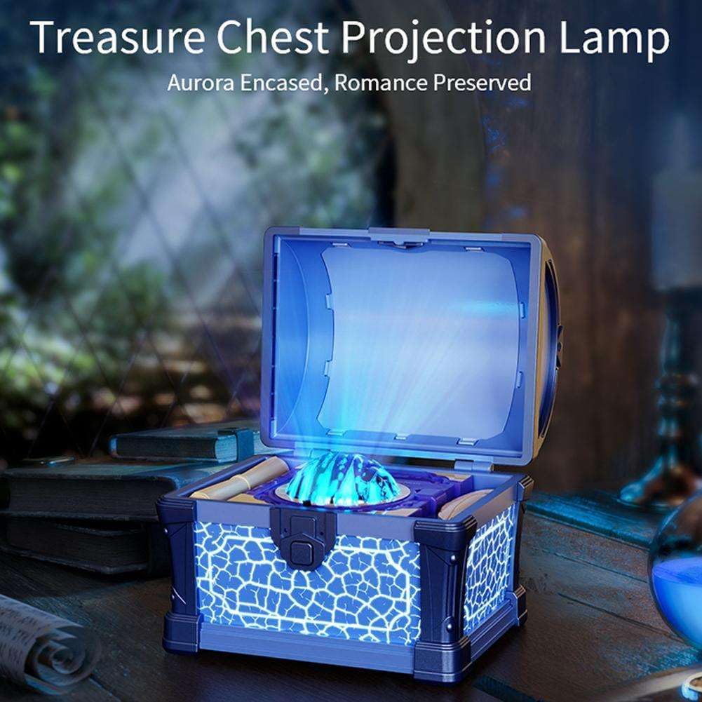 Treasure Chest Starry Sky Projector Lamp – Dreamy Night Light