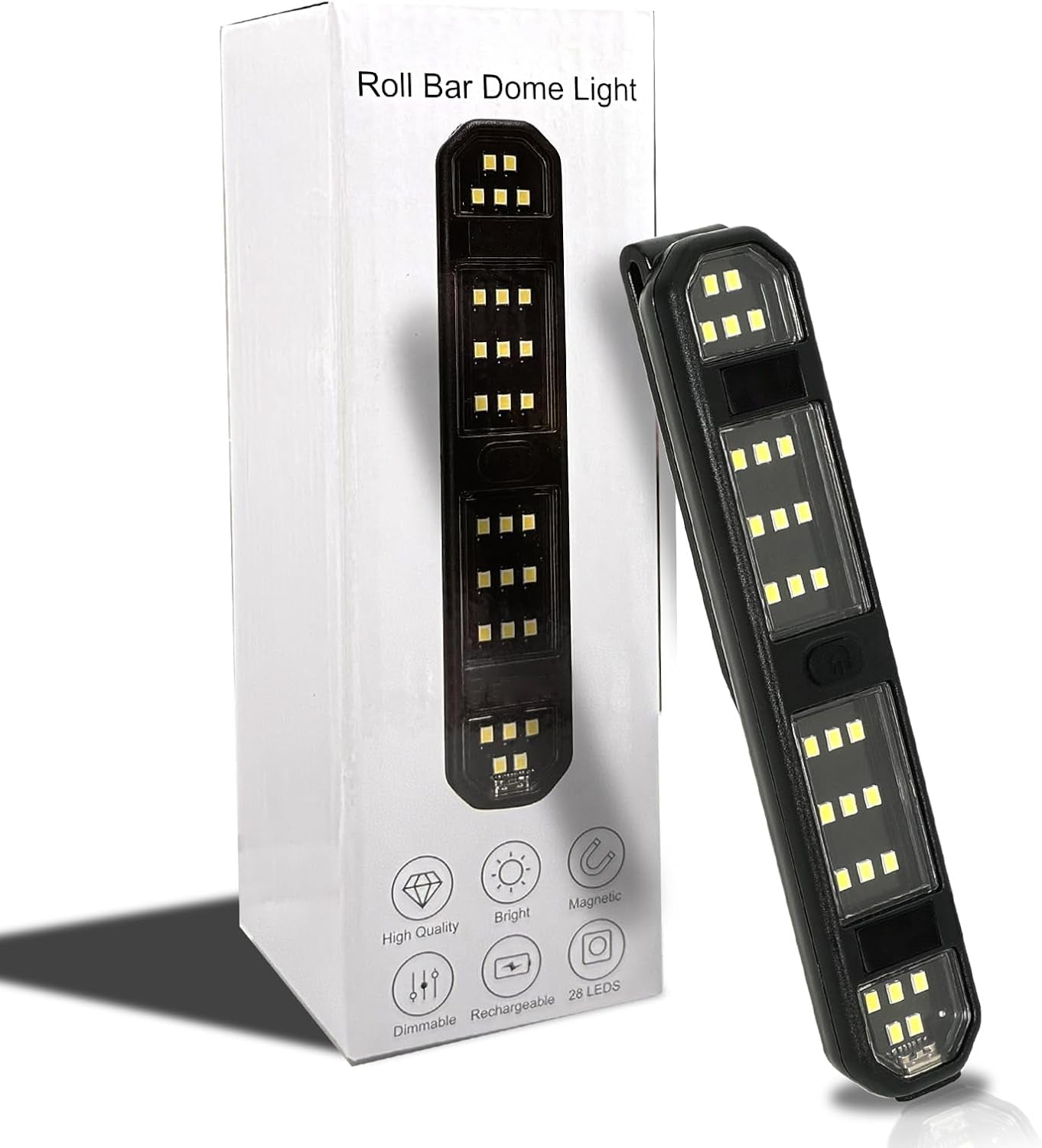 Ultra-Thin Magnetic LED Roll Cage Light – Rechargeable Type-C Interior Lighting Strip