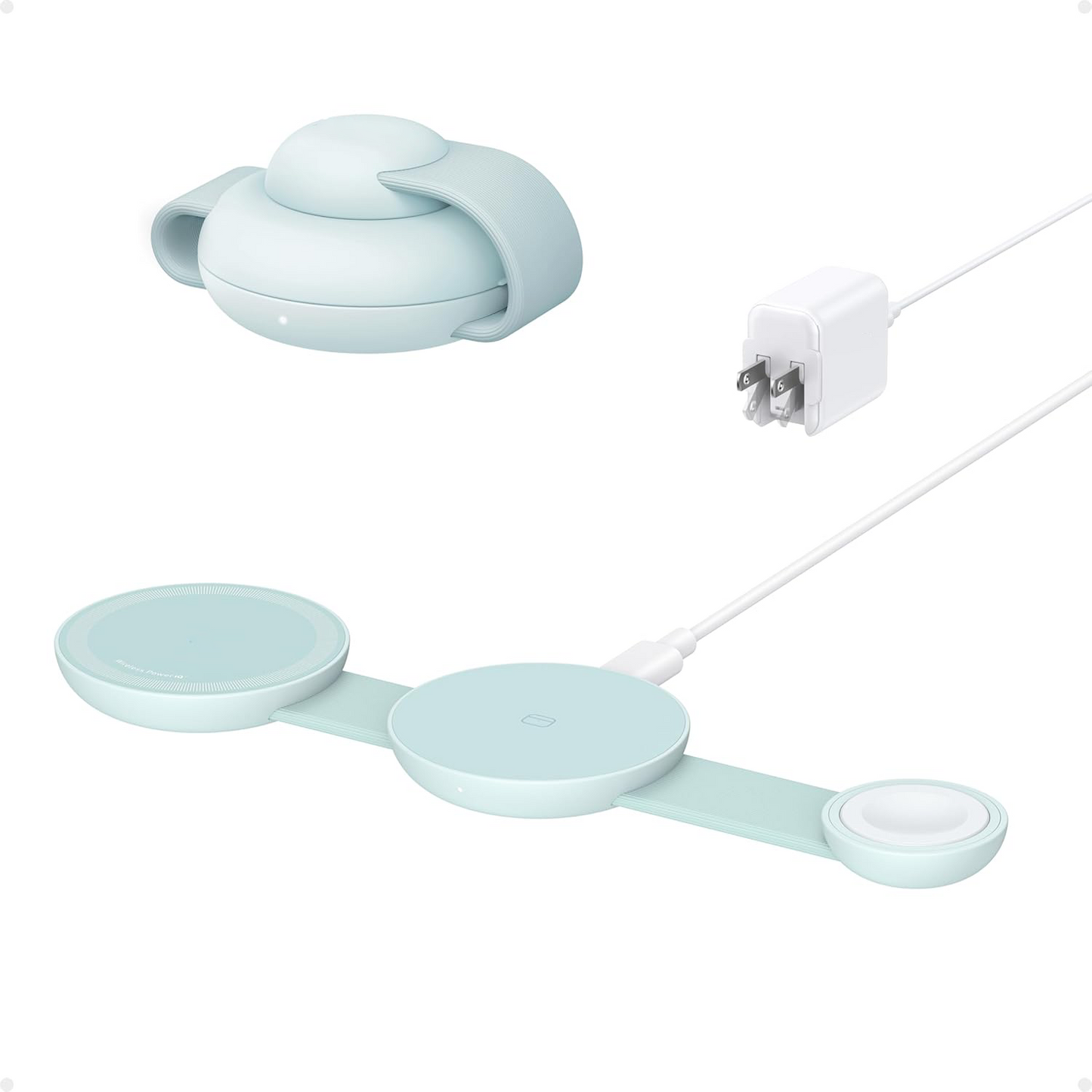 3-in-1 Foldable Wireless Charging Station – Qi2 15W for iPhone, AirPods & Apple Watch