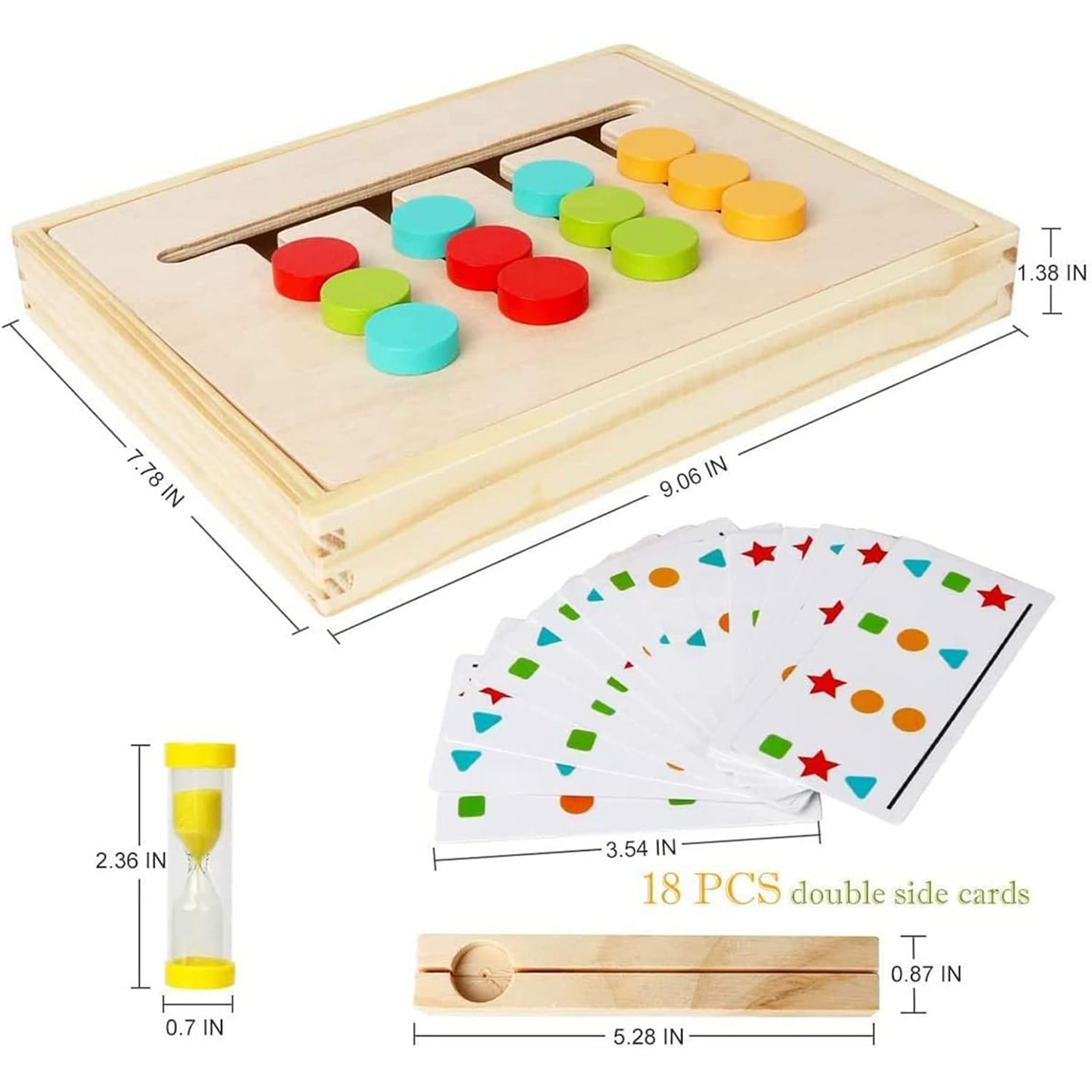 Montessori Color Matching Puzzle Game – Sliding Logic Toy for Kids Aged 3–8