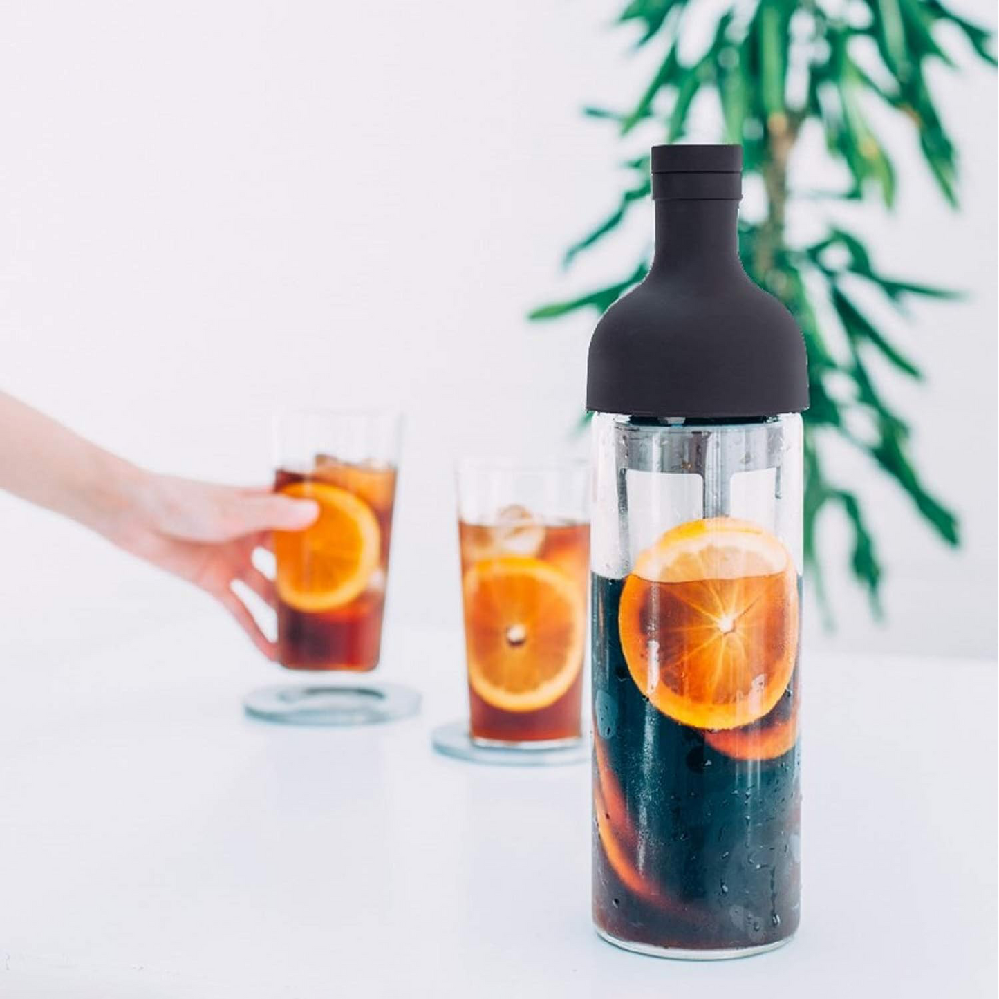 Cold Brew Coffee Bottle – 650ml Compact Glass Bottle with Removable Filter
