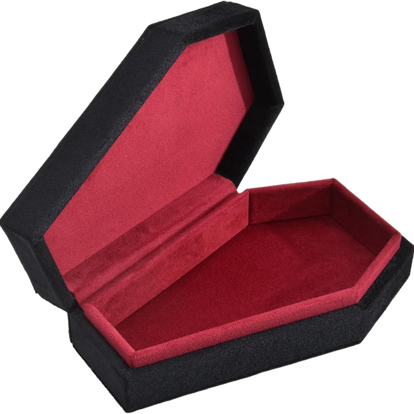Coffin Jewelry Box – Gothic Velvet Organizer for Rings, Earrings & More