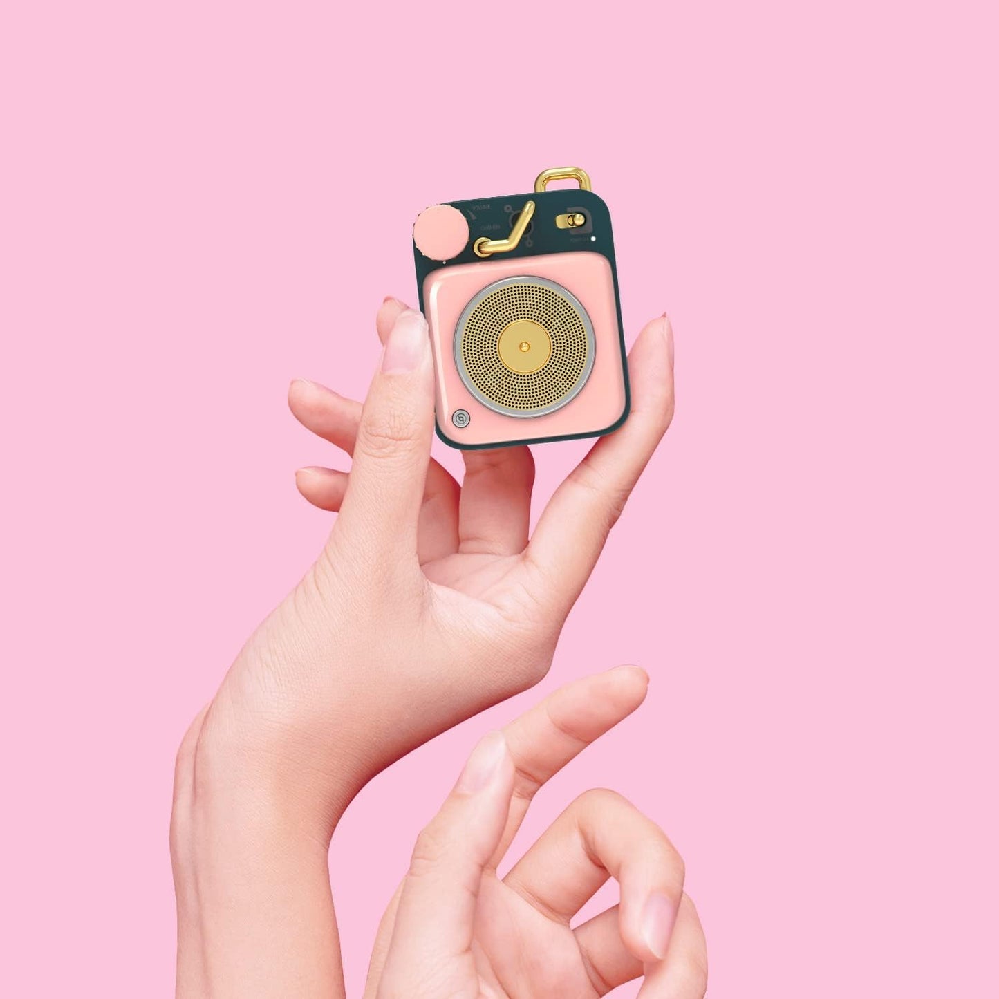 Mini Retro Bluetooth Speaker – Portable Wireless Metal Speaker with Clear HiFi Sound