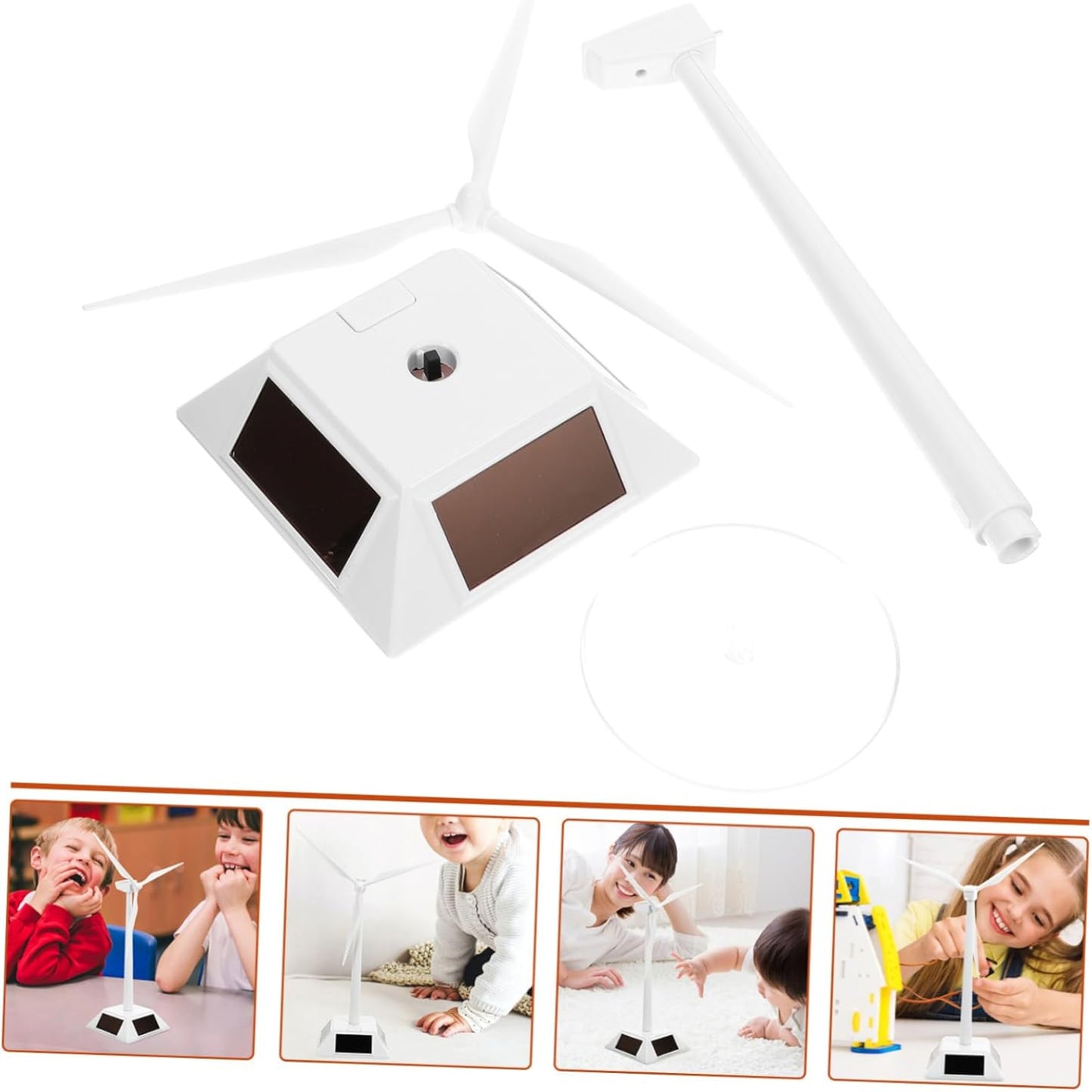 DIY Solar Powered Windmill Model – Educational Desk Craft Kit for Kids & Home Decor