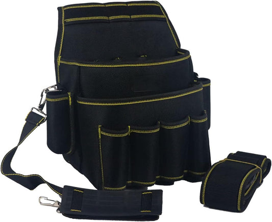 Tool Belt with Adjustable Strap & Small Pockets – Organizer for Electricians, TechniciansGardeners, and More