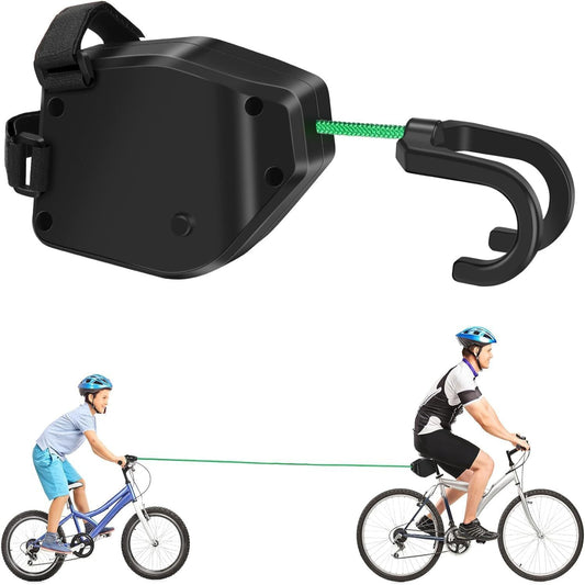 Bike Tow Rope Kids – 2.5M Retractable Bicycle Traction Rope, 500 lbs Load Capacity