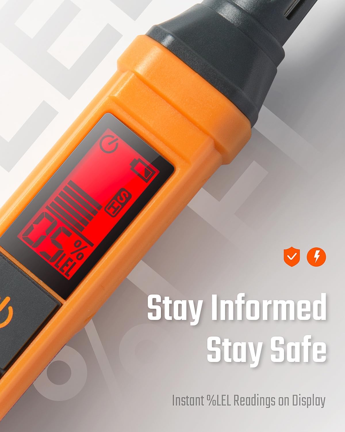 PT199 Gas Leak Detector – Portable Methane & Propane Sniffer with Sound & Light Alarm