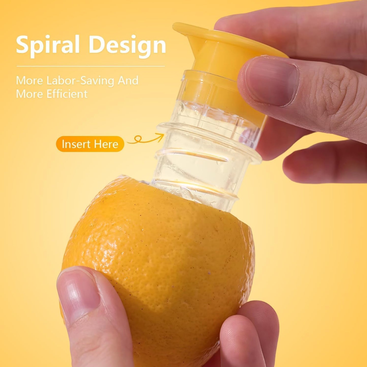 2-Pack Citrus Juicer – Manual Lemon Squeezer with Lids
