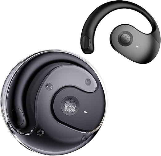 AI Smart Language Translator Earbuds – Real-Time Translation | Open-Ear Design | Lightweight Comfort | Wireless Bluetooth for iPhone & Android