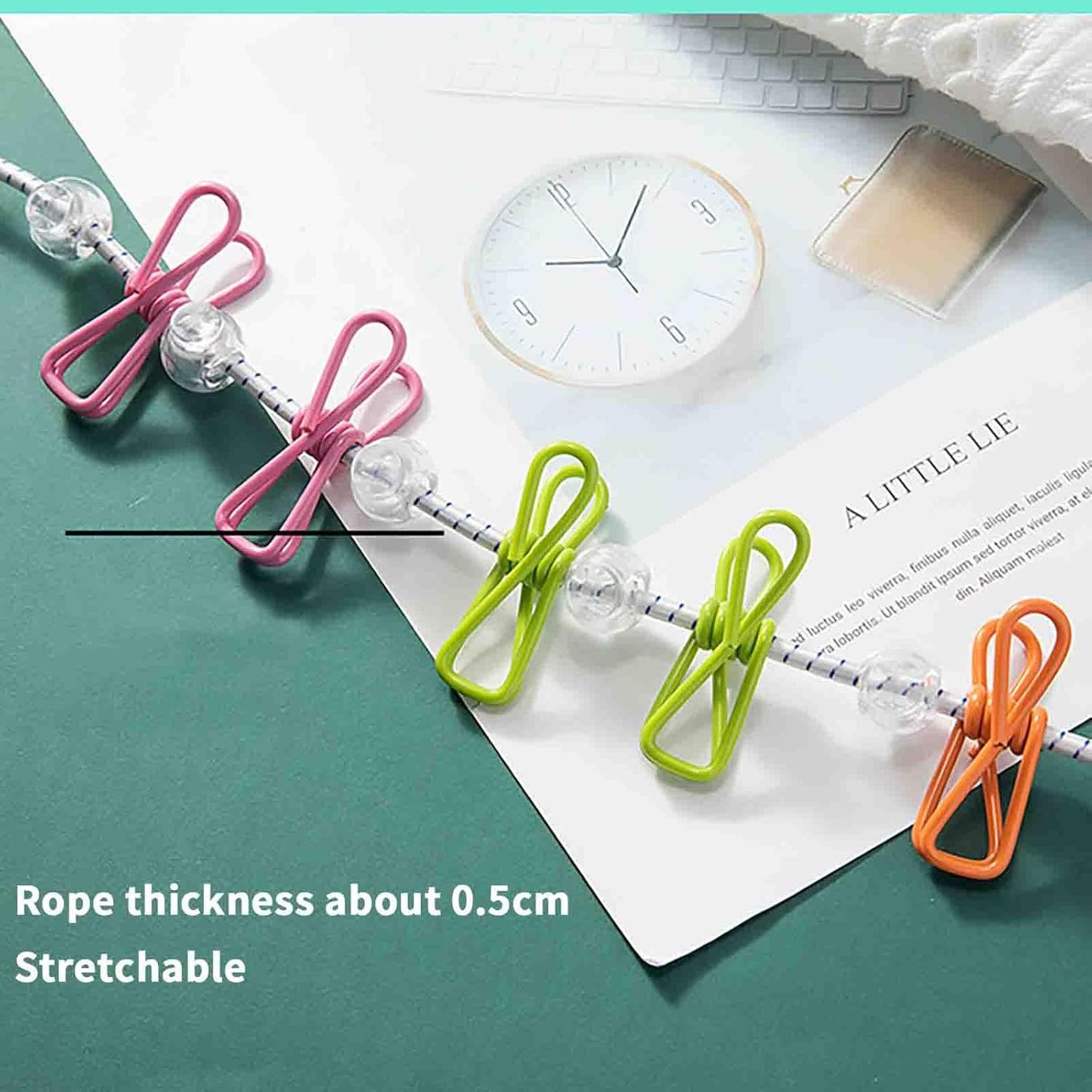 Anti-Slip Expandable Clothesline – Portable & Adjustable for All Your Drying Needs