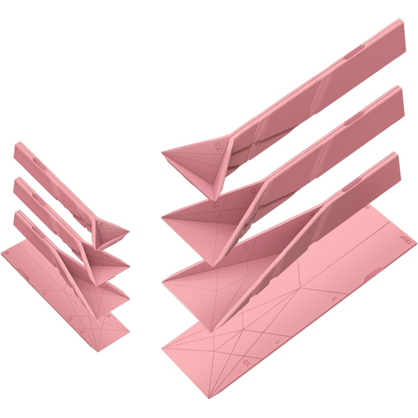 3-in-1 Measuring Spoons Set – Foldable & Space-Saving Design