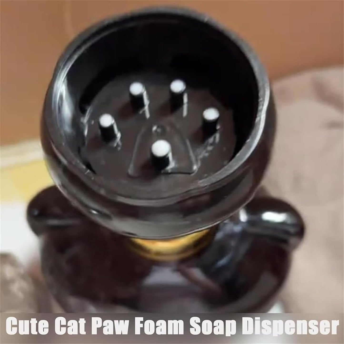 Cat Paw Print Soap Dispenser – Fun Foaming Paw Design, Refillable