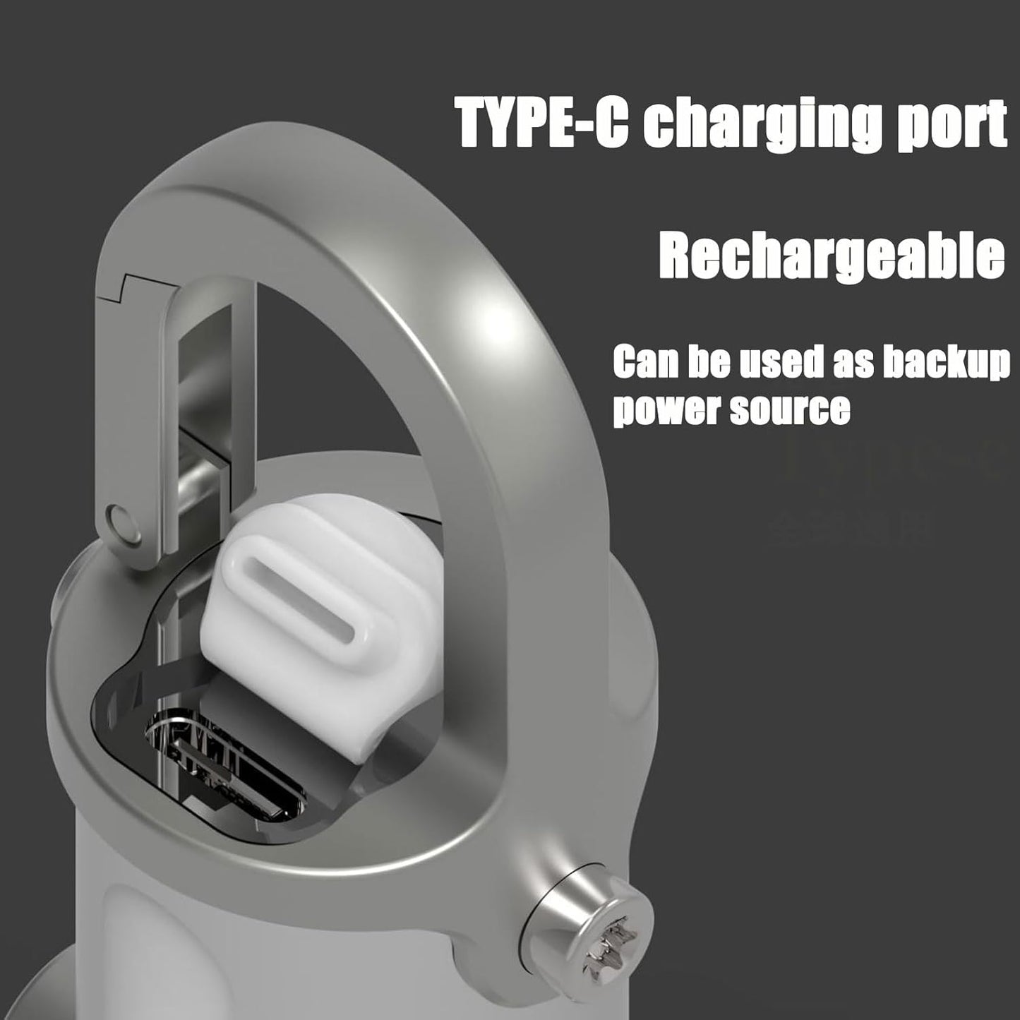 Mini Flashlight Keychain – 3-in-1 Emergency LED Flashlight, Power Bank & Keychain Light