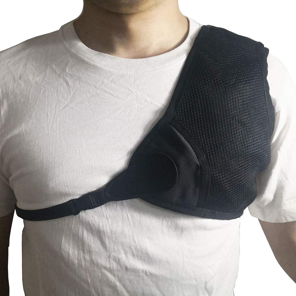 Upgraded Adjustable Archery Chest Guard – Black Nylon Mesh Protector