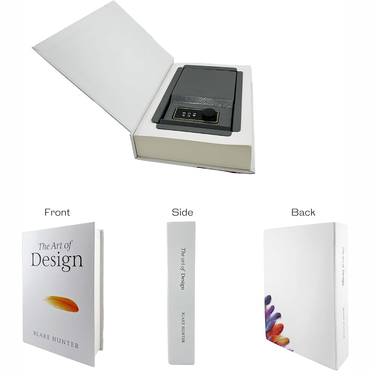 Real Paper Book Safe – Combination Lock Hidden Storage Box