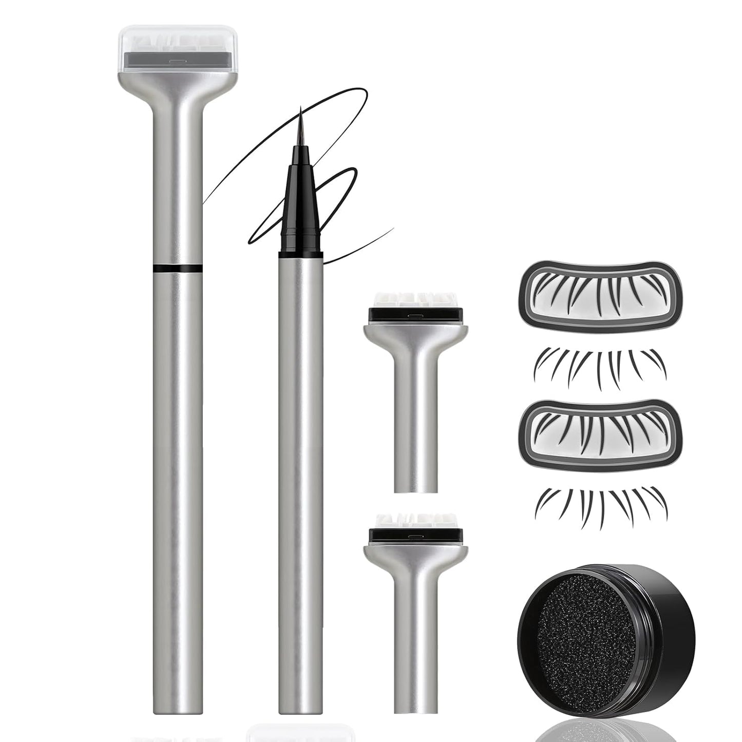 2-in-1 Lower Lash Stamp & Eyeliner Pen – Waterproof, Smudge-Proof, Long-Lasting Makeup Tool