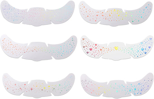 Glitter Freckles Stickers for Kids – 6 Sheets Waterproof Sparkle Patches