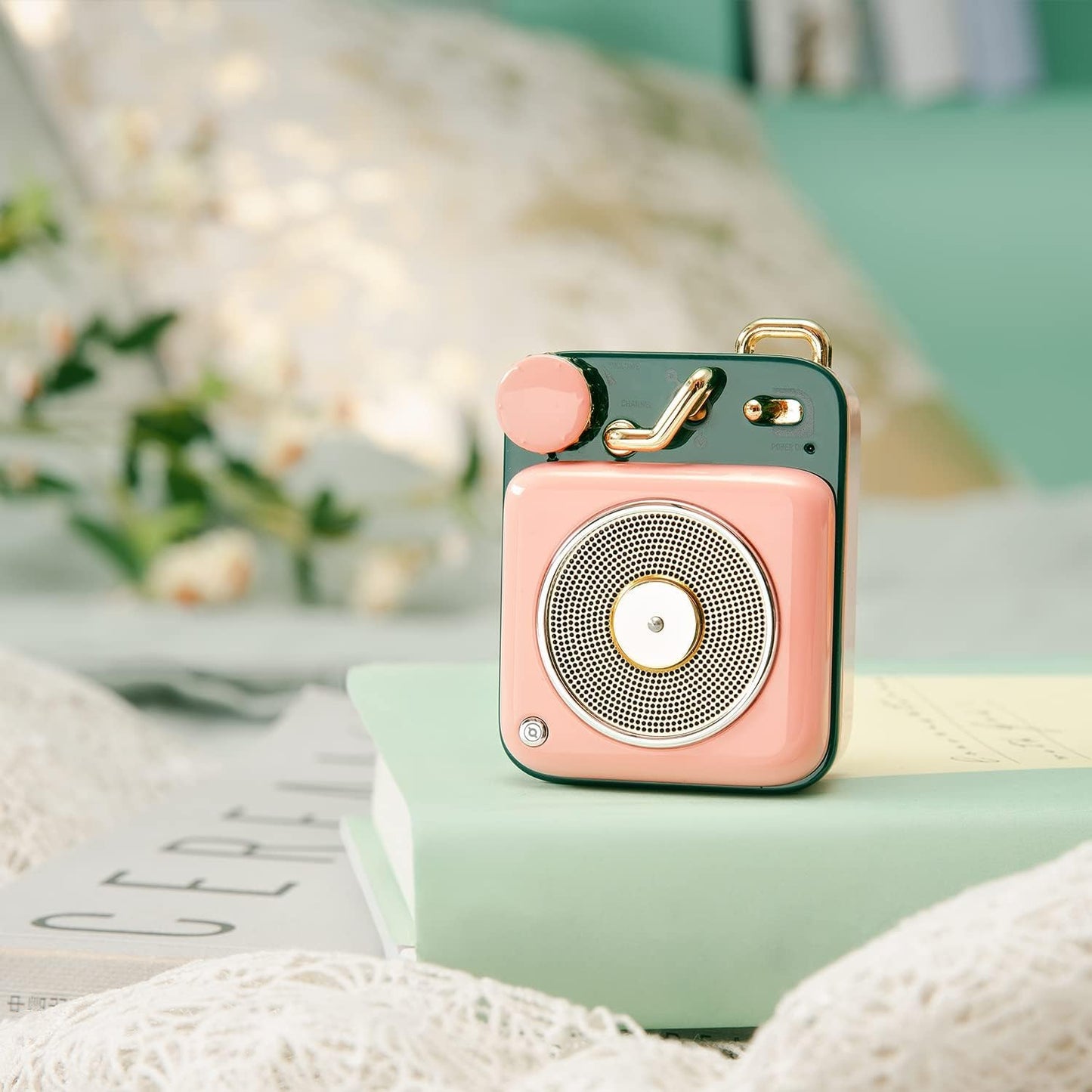 Mini Retro Bluetooth Speaker – Portable Wireless Metal Speaker with Clear HiFi Sound