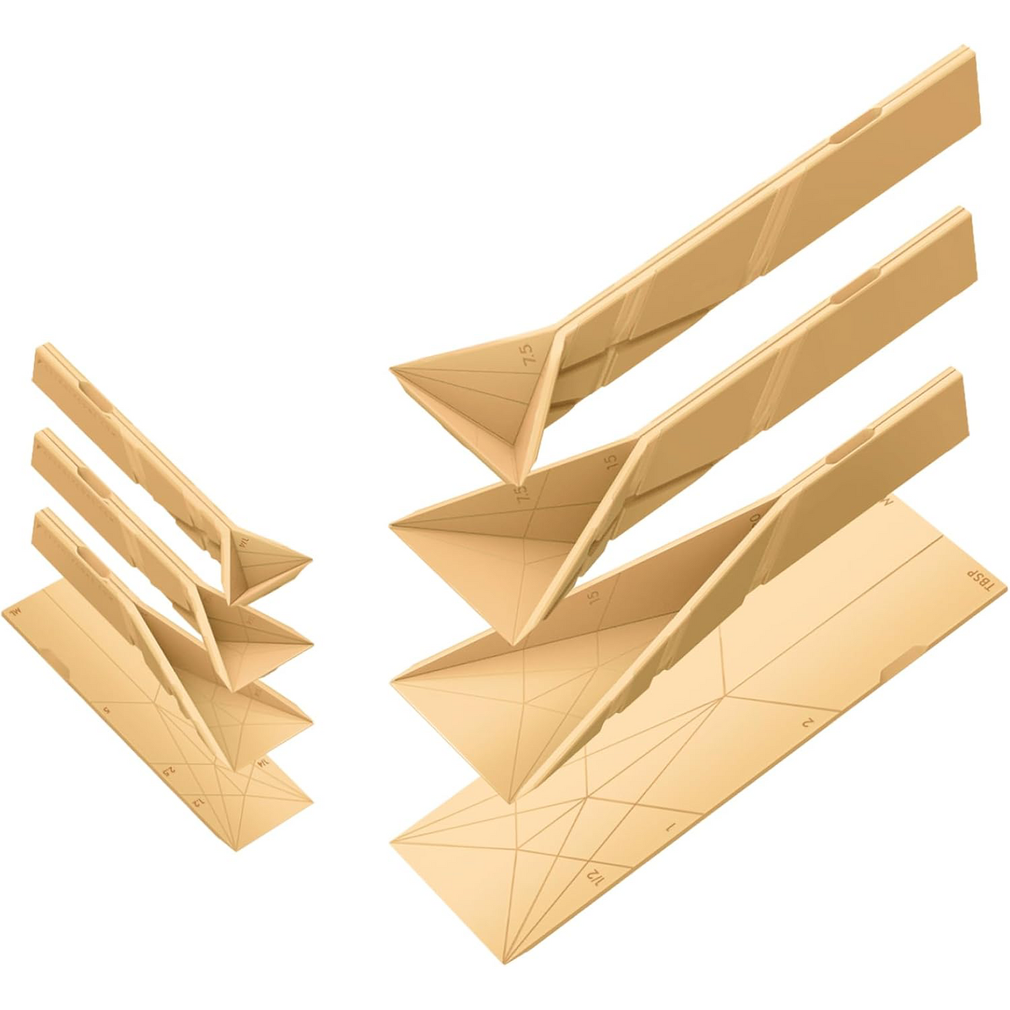 3-in-1 Measuring Spoons Set – Foldable & Space-Saving Design