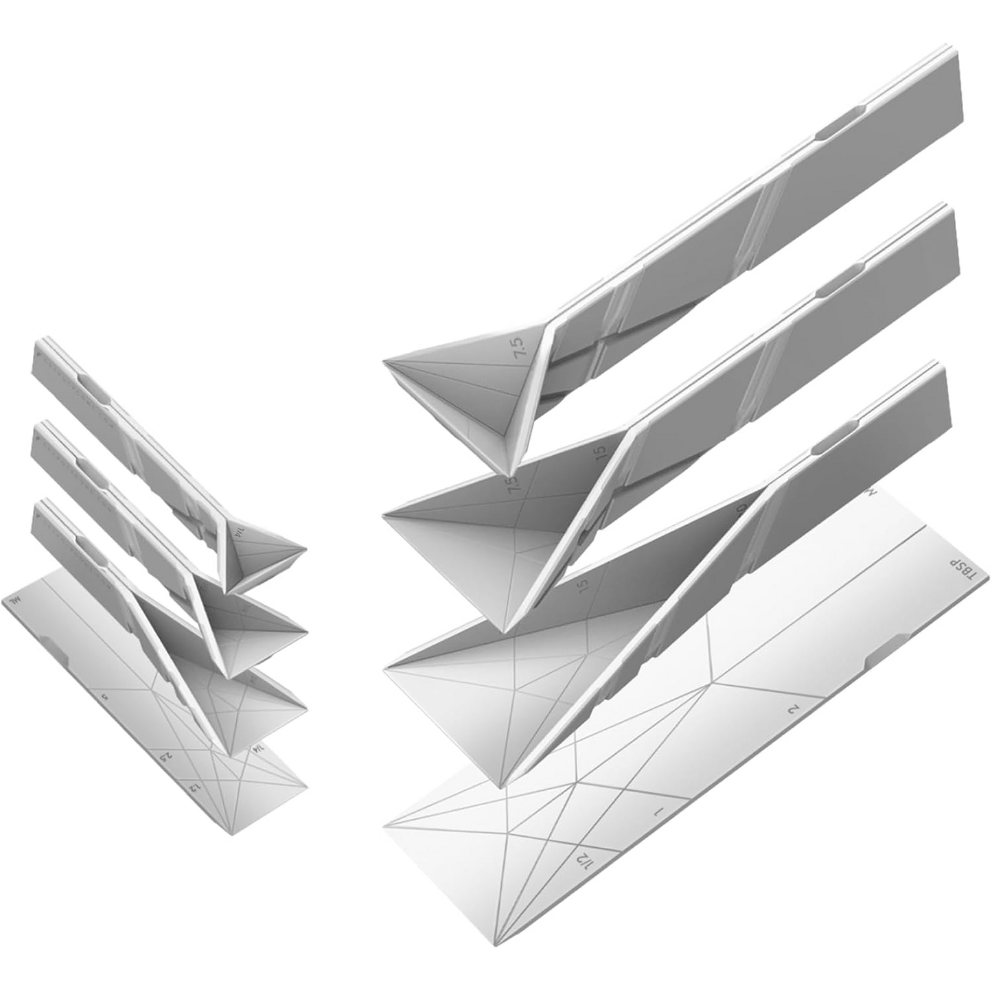 3-in-1 Measuring Spoons Set – Foldable & Space-Saving Design