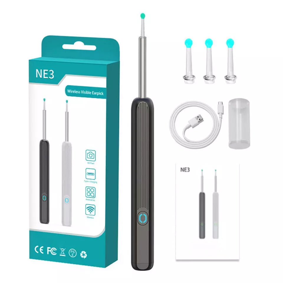 Professional Earwax Removal Cleaner with LED Light – Wireless Otoscope