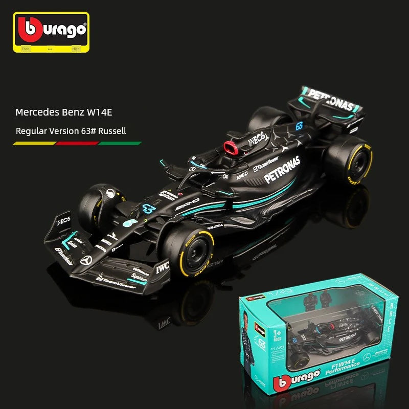 1:43 Formula Racing Car Metal Model – F1 Diecast Collectible with Driver Variants