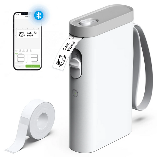 Portable Bluetooth Label Printer Compact, Smart, and Easy to Carry for On-the-Go Printing