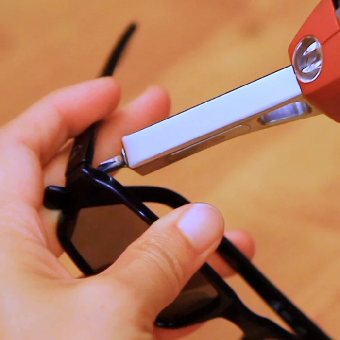 Compact Screwdriver, Tape Measure, Level, LED Light & Hammer Combo