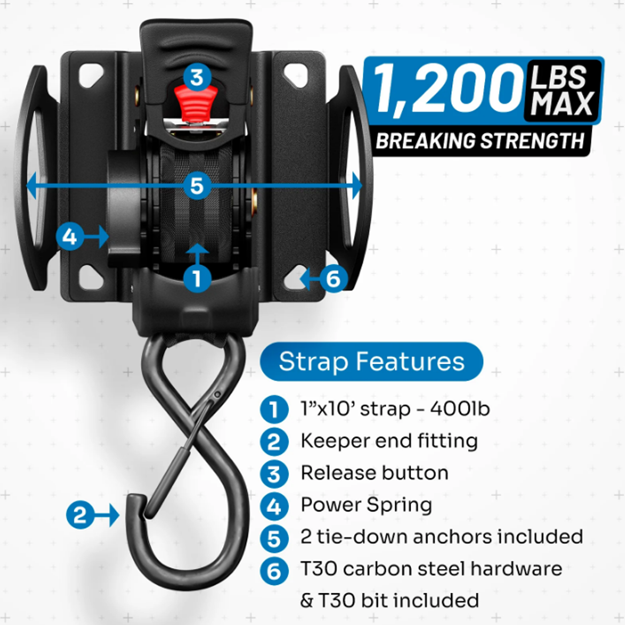 Retractable Tie Down Strap