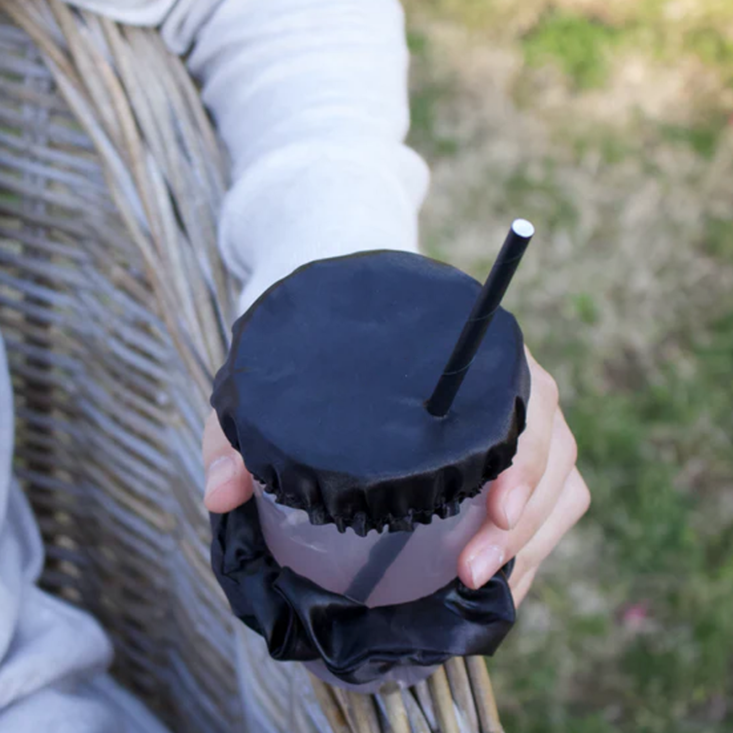 Satin Drink Cover Scrunchies