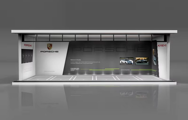 1/64 3D Parking Garage Model – LED Light Display Scene for Car Collectibles