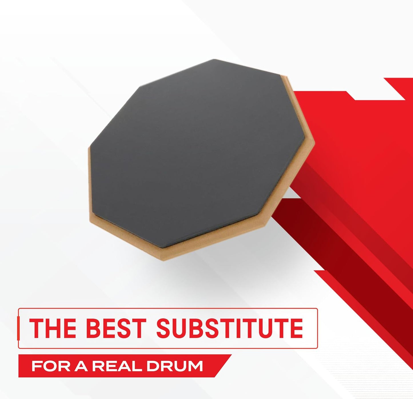 Drum Practice Pad – Portable Drum Pad for Drummers | Rubber Surface