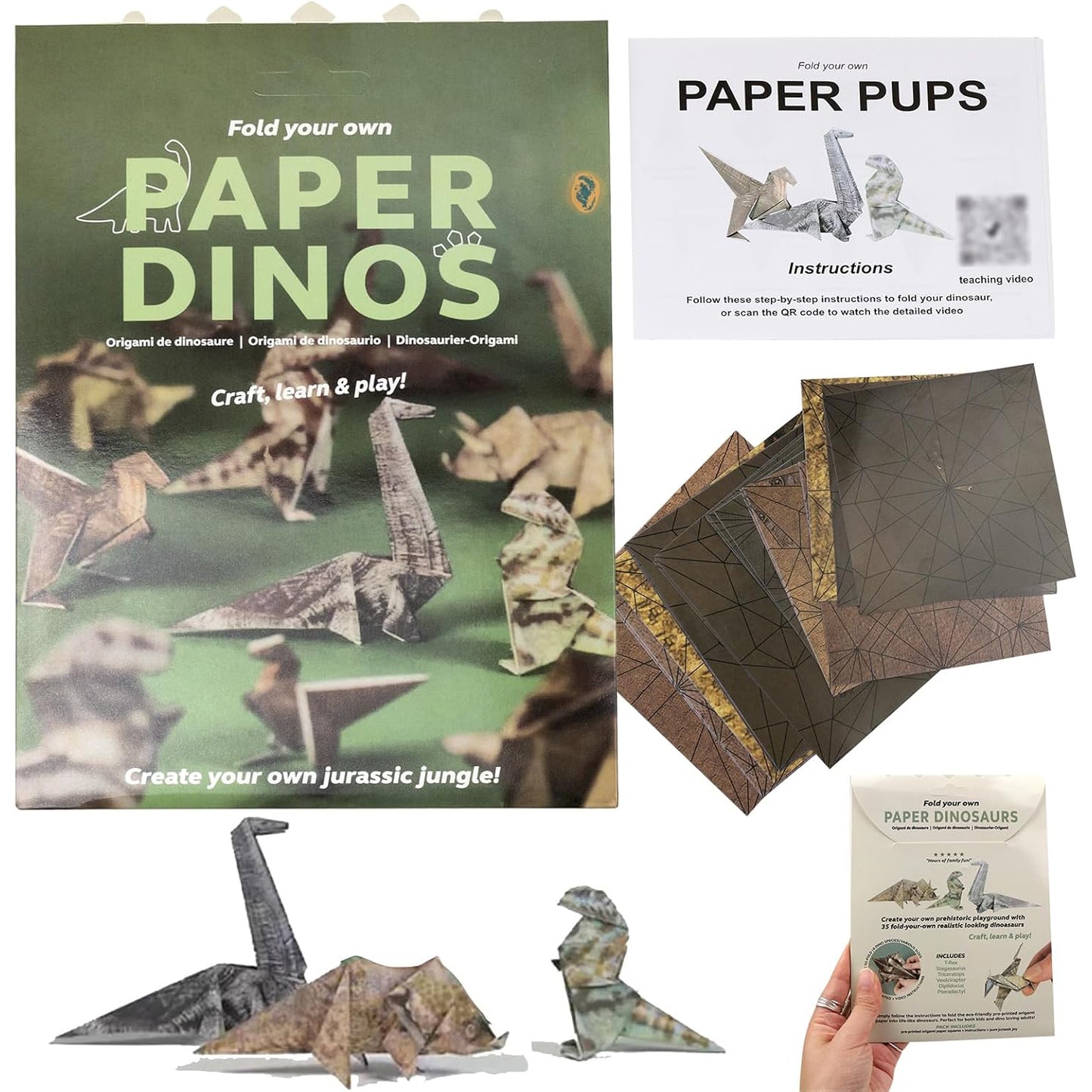 DIY Paper Cat - 50 Sheets of DIY Foldable Cute Cat Designs for Fun Craft Activities