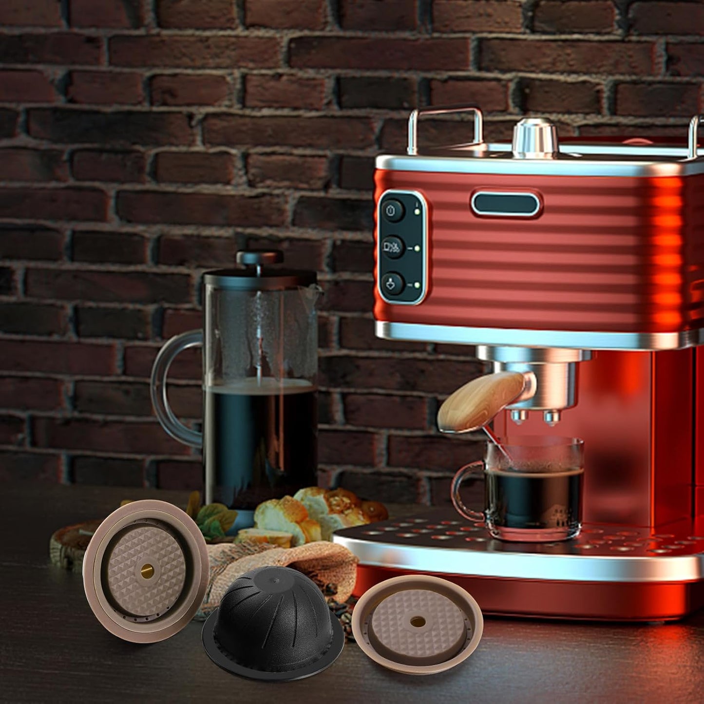 Reusable Coffee Capsule Lid Set – Compatible with Ver-tuo Line Machines