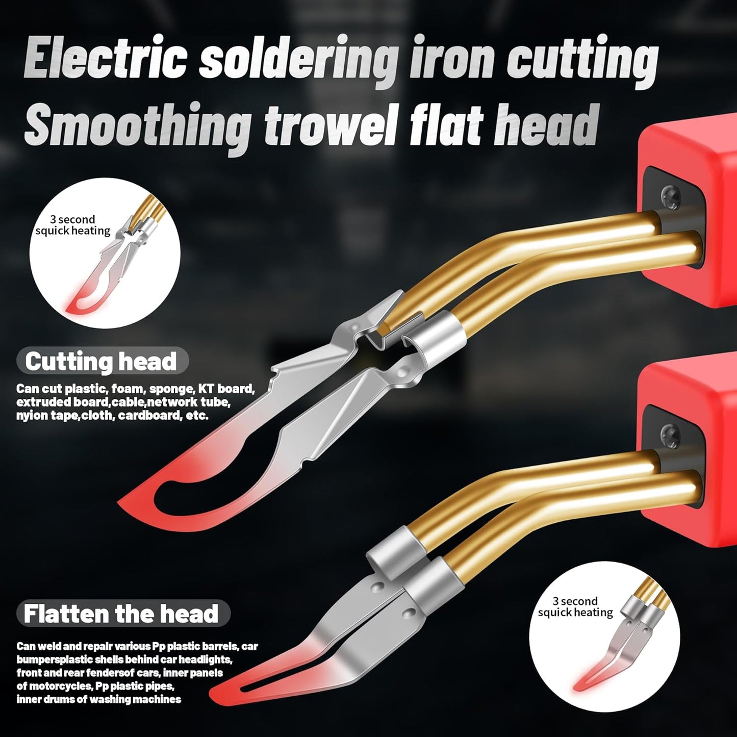 220W Plastic Welder Kit – 2-in-1 Plastic Welding & Repair Tool with 1000PCS Staples + 100PCS Welding Rods