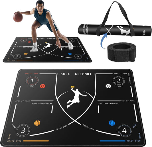 Portable Basketball Footwork Training Mat – Agility and Coordination Mat for All Skill Levels