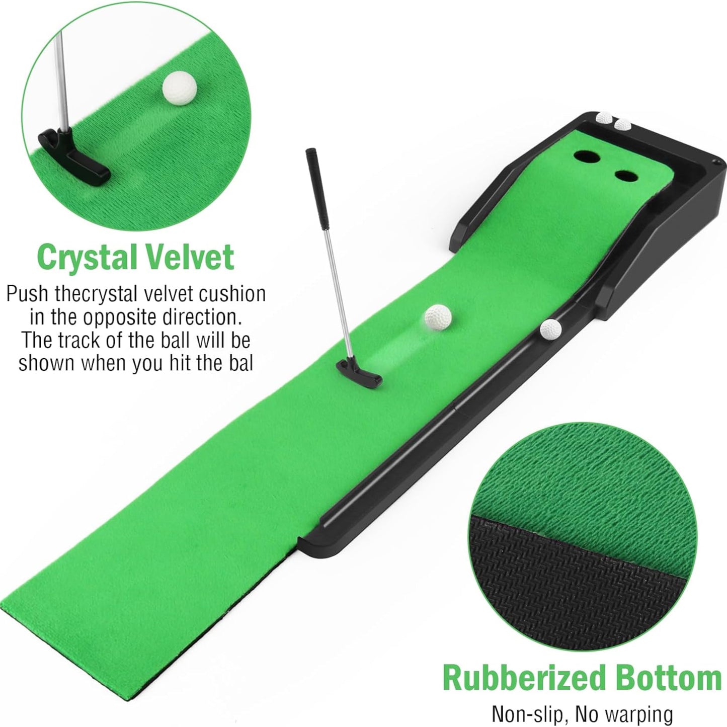 Desktop Tabletop Putting Game – Fun Office Desk Golf Gift for Golf Lovers