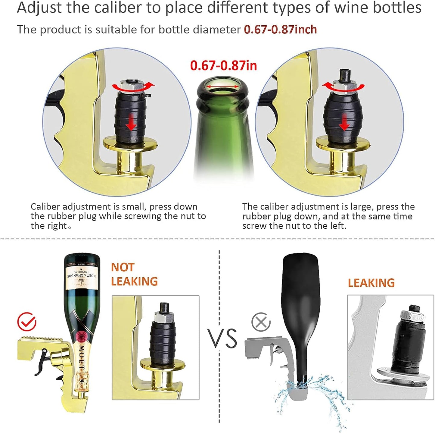Champagne Gun – Portable Party Champagne & Beer Sprayer