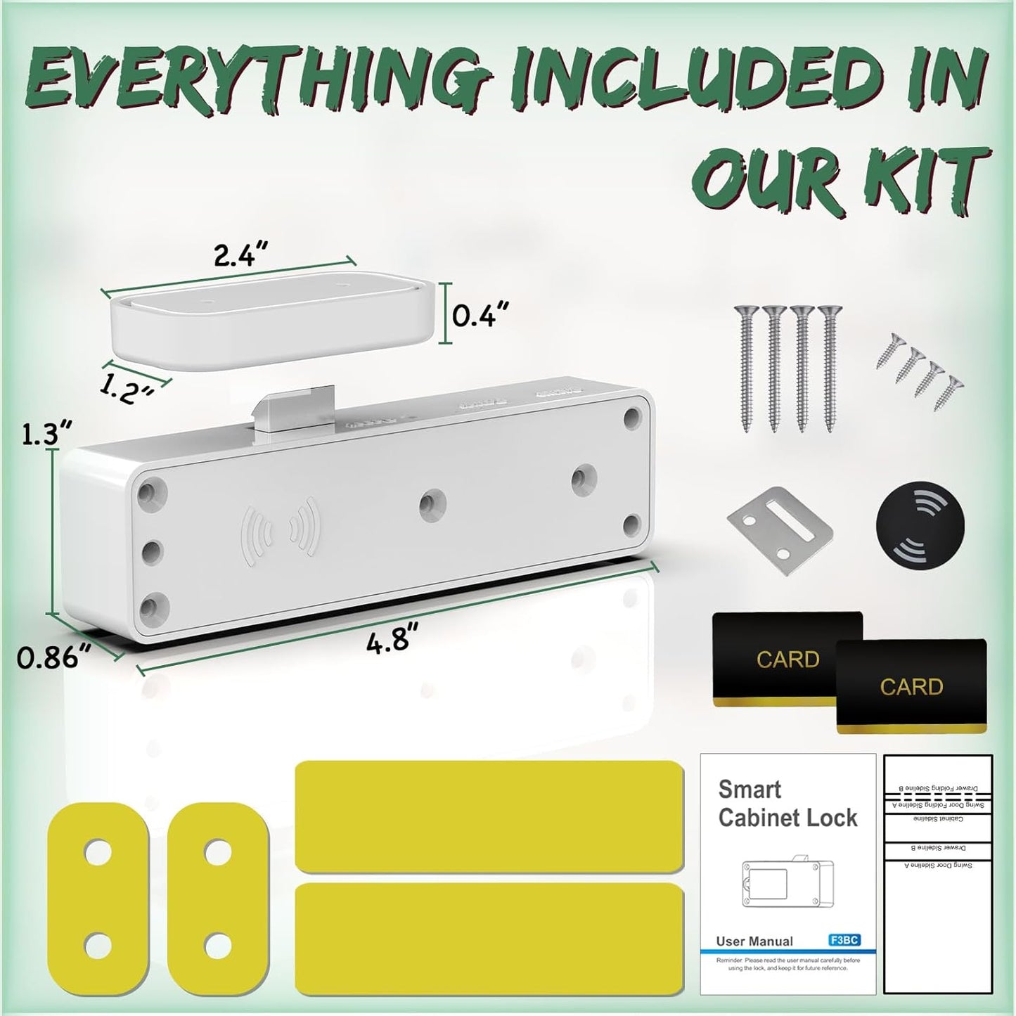 RFID Cabinet Lock – Hidden Digital Electronic Bluetooth Smart Drawer Lock