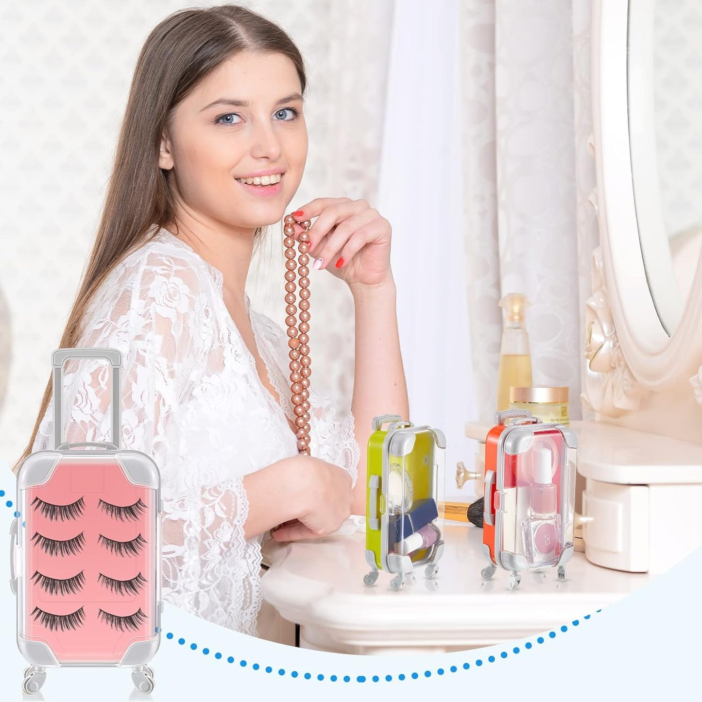 Mini Travel Suitcase Party Gift Boxes – For Candy, Cosmetics, Jewelry, Girls’ Birthday, Cruise, Wedding