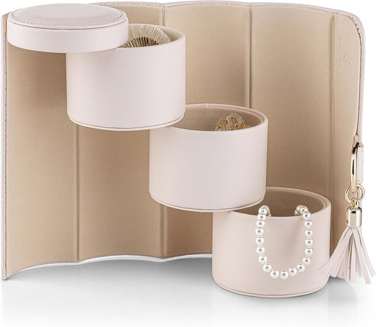 Women's Travel Jewelry Box – Essential for Trips, Perfect Gift for Girls, Travelers, Couples, Moms, and Friends