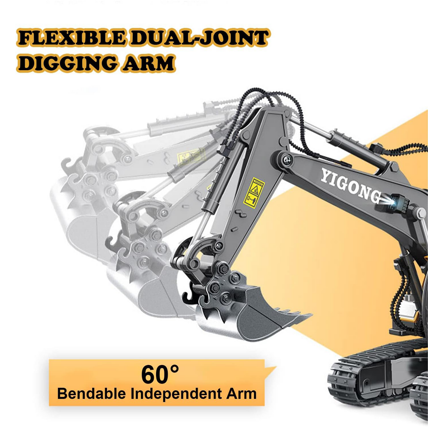 RC Forklift Crane Truck – 6 Channel, 2 Modes, with Lights & Sound