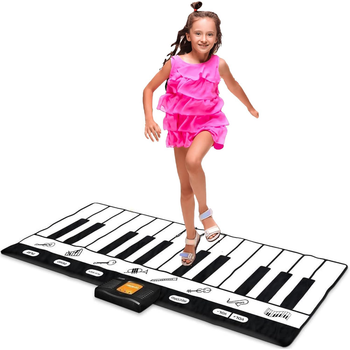 Giant Piano Mat for Kids – 24 Keys Floor Keyboard Play Mat