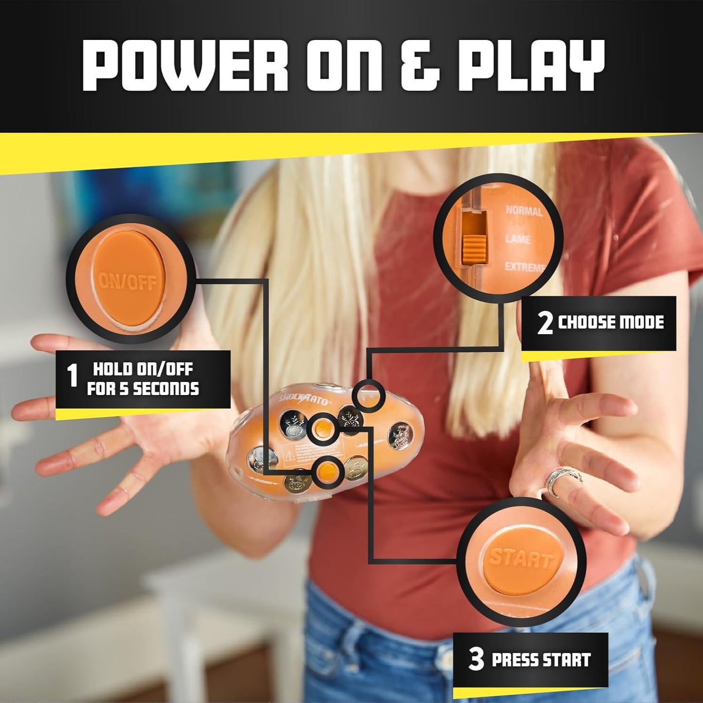 Shock Potato Party Game – Hilarious Prank Gift for Teens and Adults