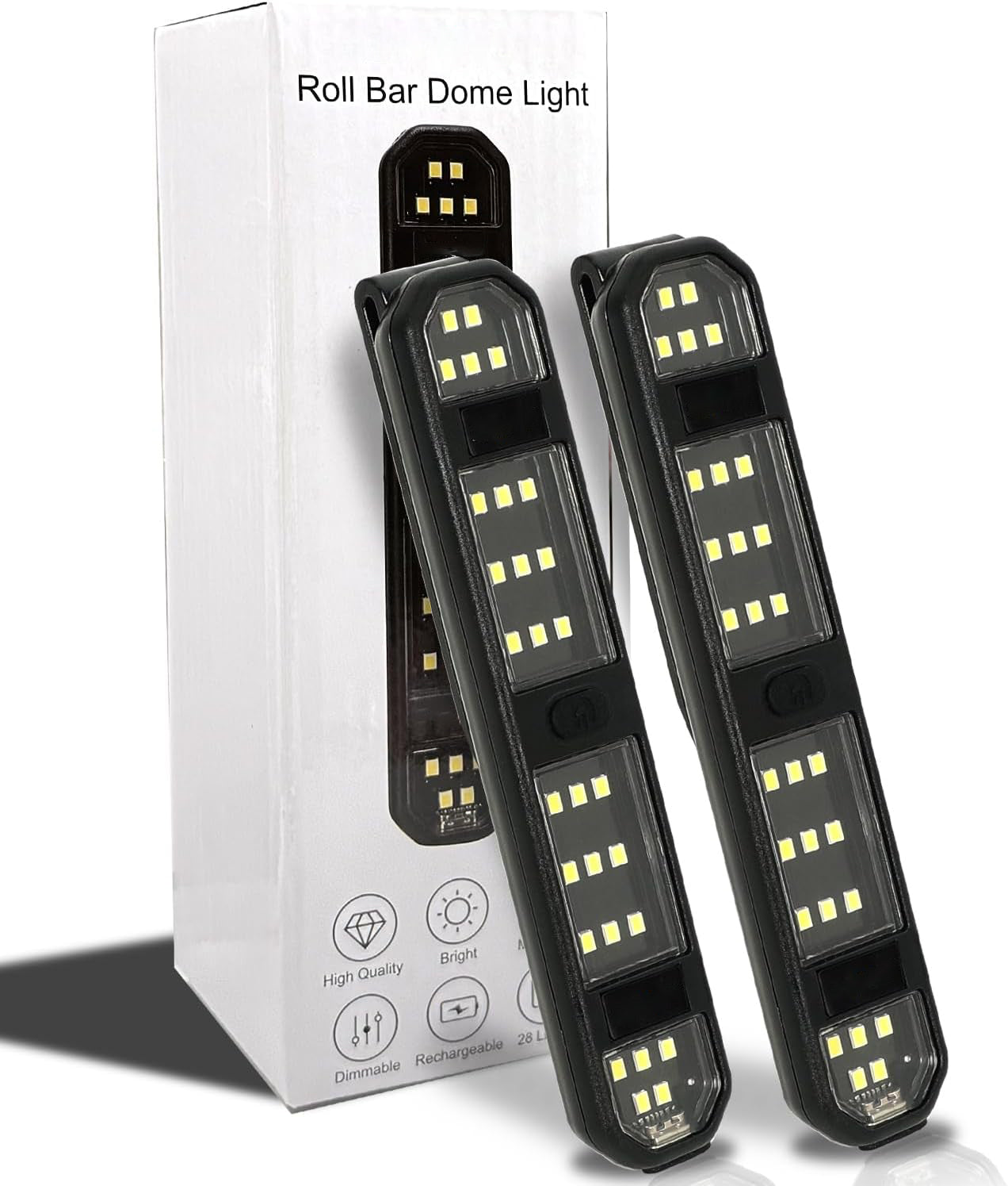 Ultra-Thin Magnetic LED Roll Cage Light – Rechargeable Type-C Interior Lighting Strip